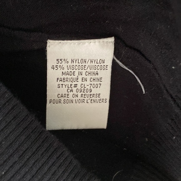 CLEO black tie-waist belted sweater vest tank top sleeveless office work layers - Picture 3 of 4